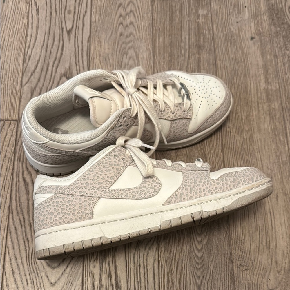 Nike Gray and White Sneakers
